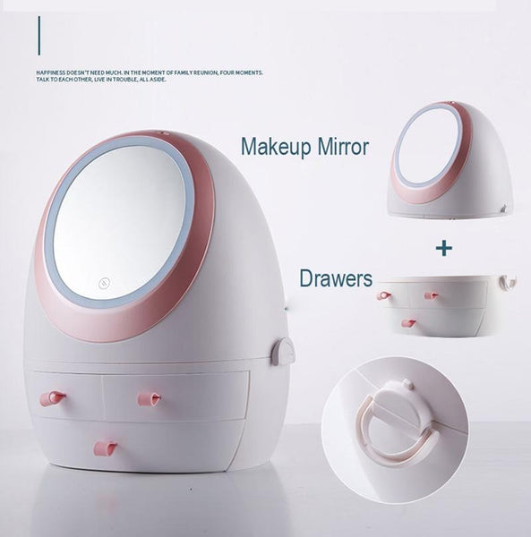 LED Makeup Cosmetic Organizer