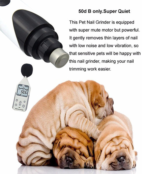 Premium Rechargeable Painless Pet's Nail Grinder (Upgraded Version)