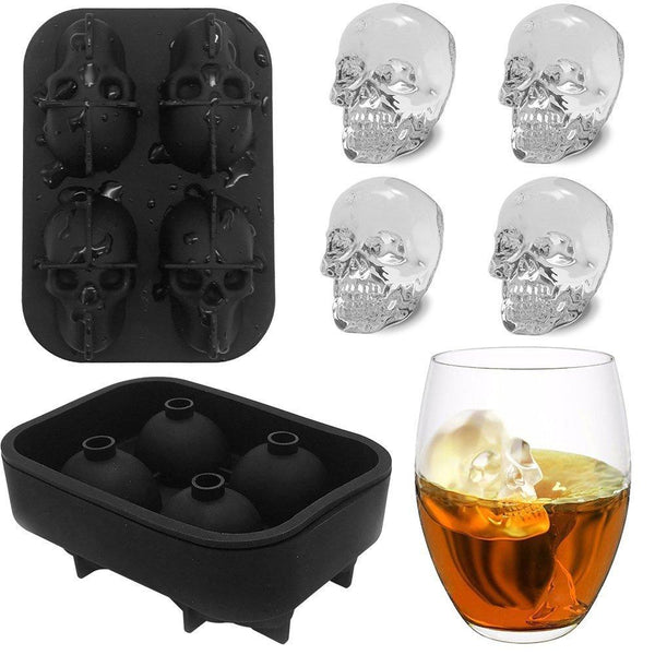 3D Skull Ice Cube Molds